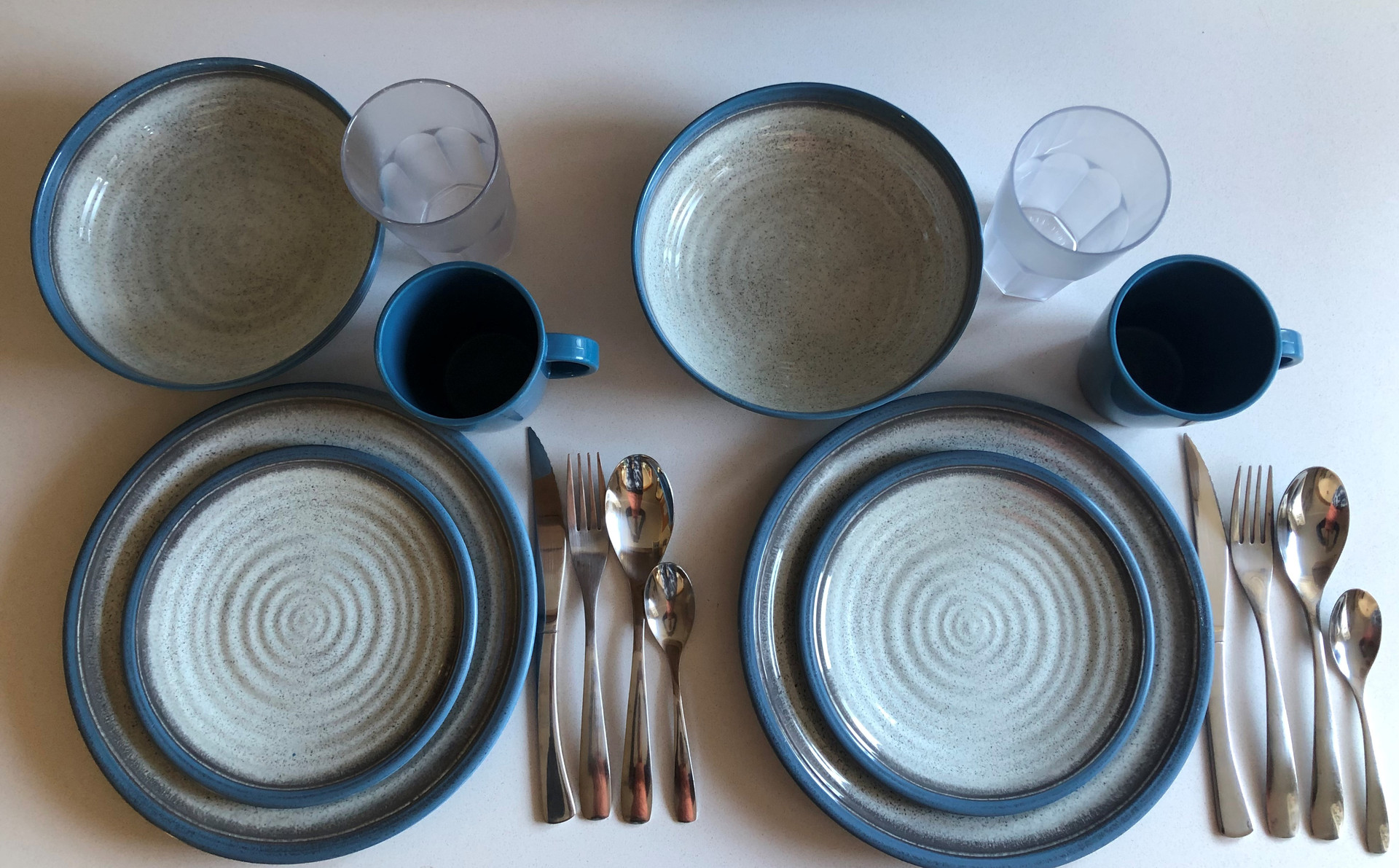 plates and cutlery