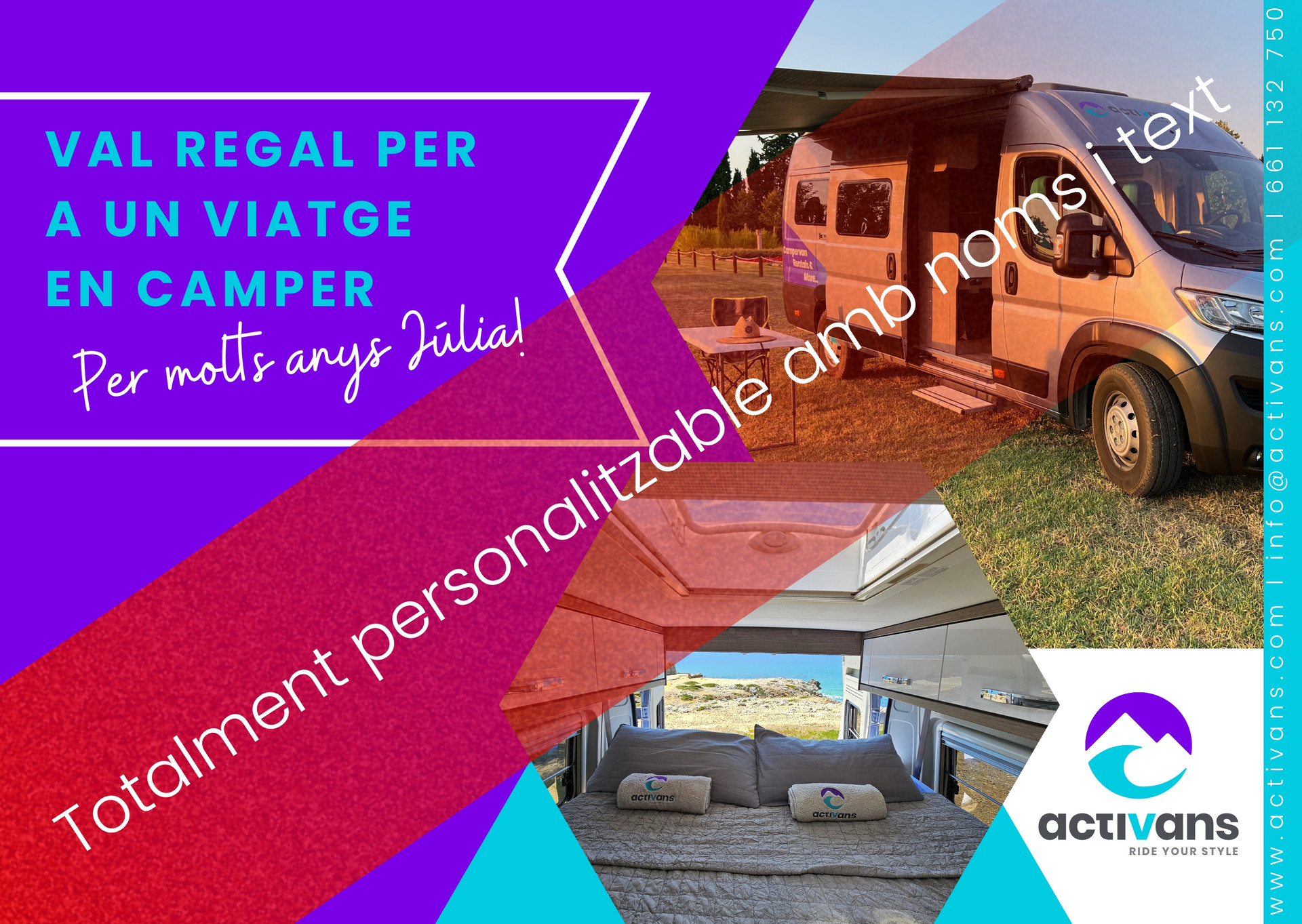 Val regal camper personalitzable l Activans Val regal personalitzable d’Activans per regalar una experiència única en camper per la Costa Brava