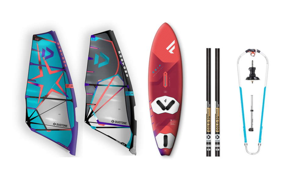 Alquiler de material de windsurf en España con Activans Pack Premium 