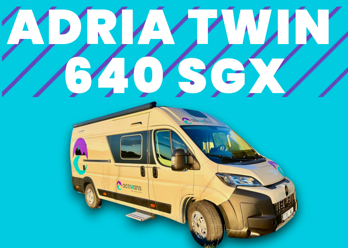 Adria Twin 640 SGX – Alquiler de camper para 4 personas en Girona Adria Twin 640 SGX, camper para 4 personas para alquiler de fin de semana en Girona, Cataluña
