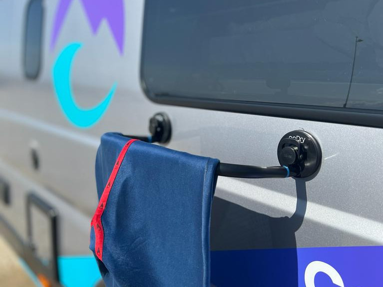 go dry hanger for wetsuits, swimming wear and towels included in motorhome rental go dry hanger for wetsuits, swimming wear and towels included in motorhome rental