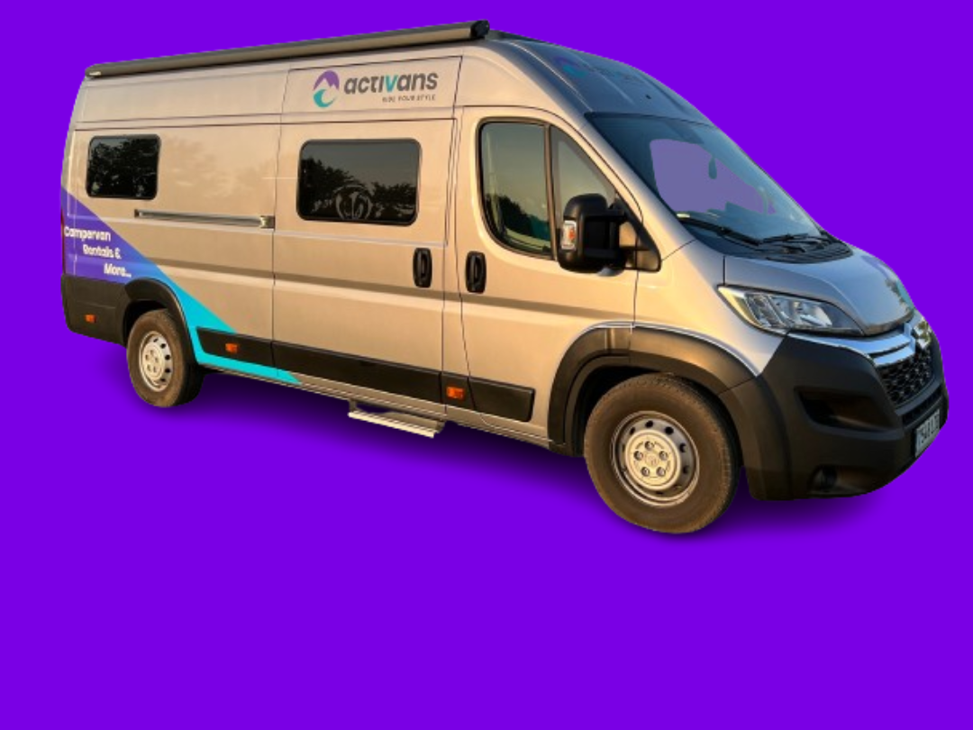Pössl Roadcruiser Evolution campervan from Activans for rental in Girona, Barcelona and Costa Brava, Catalonia Spain, cycling friendly campervan