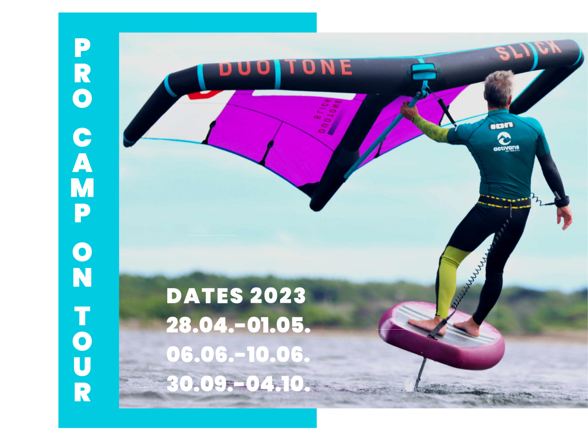 Learn Wing Foiling this summer Coaching Camp dates 2023