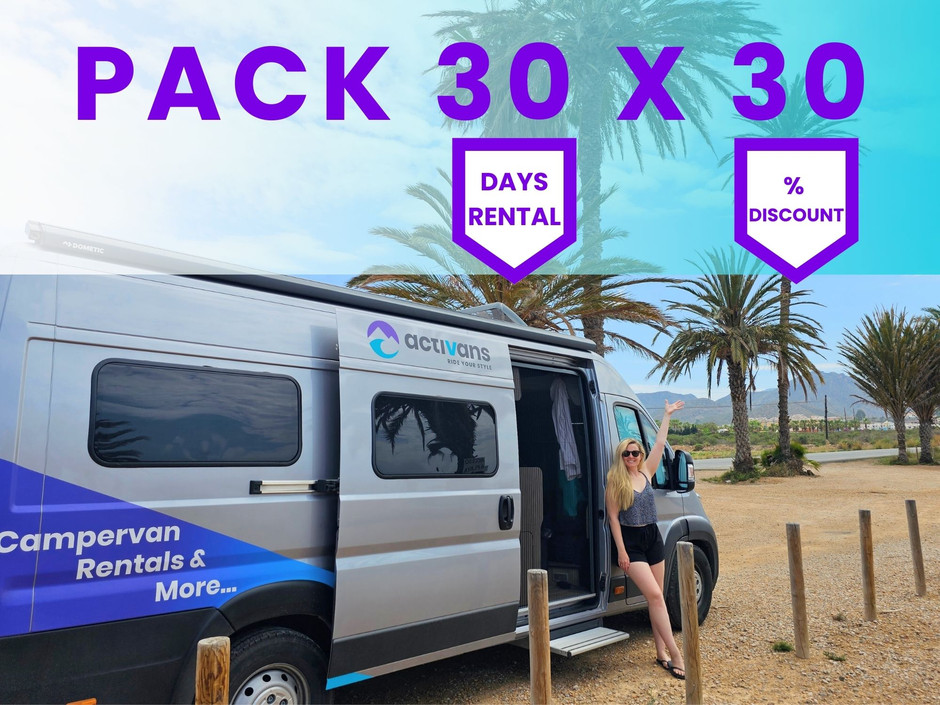 30 days package campervan rental in spain for the best price without limits