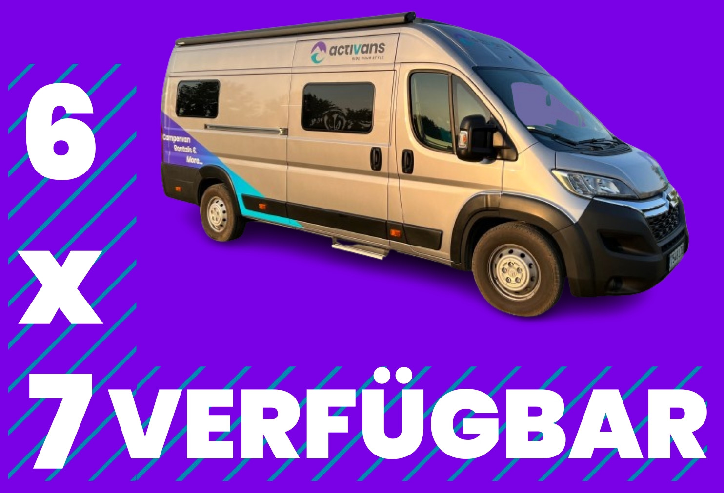 6x7 Wohnmobil-Mietangebot Pössl Road Cruiser Evolution in Spanien | Activans 6x7 Wohnmobil-Mietangebot für den Pössl Road Cruiser Evolution in Spanien mit Activans