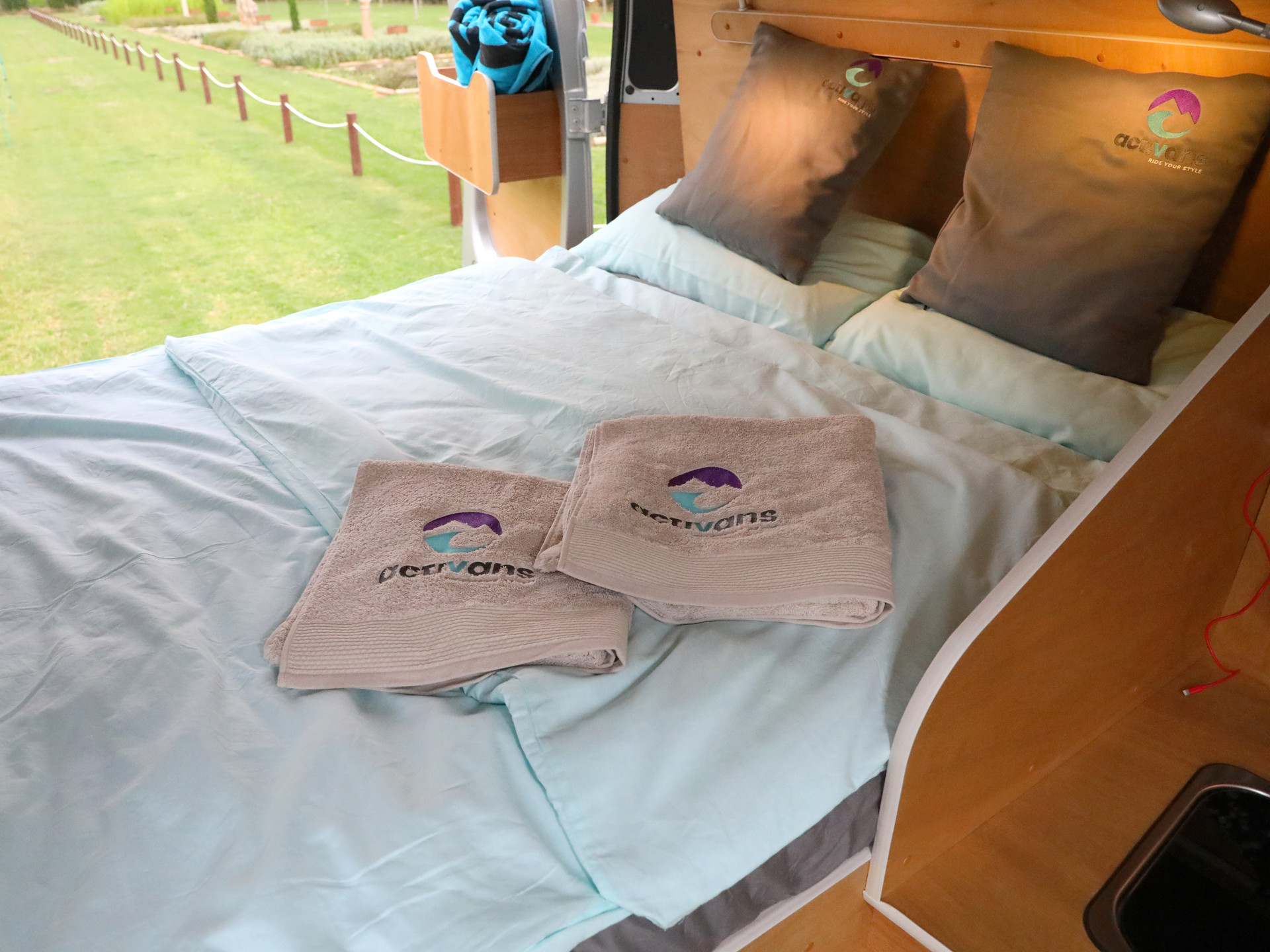 Els llits estan fets en recollir l'autocaravana.