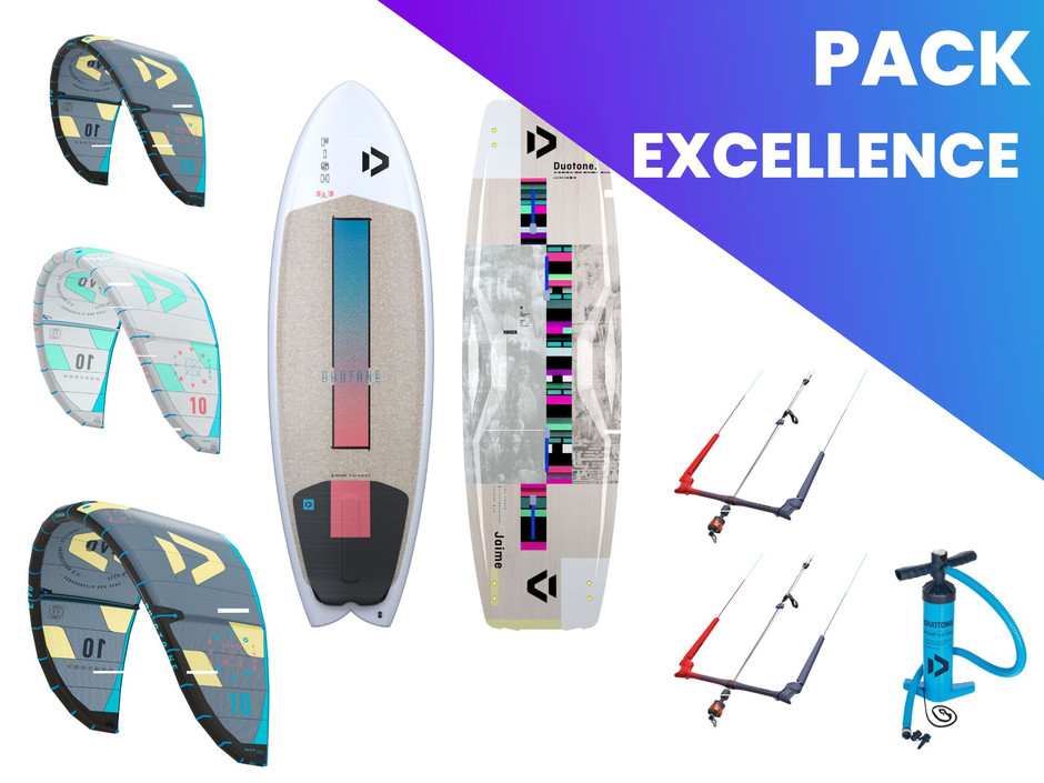 Alquiler del Pack Excellence de kitesurf de la marca Duotone con Activans